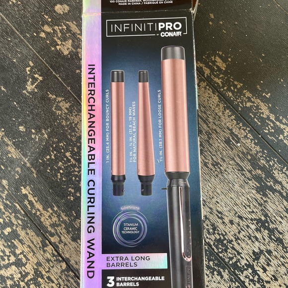 Conair Other - InfinitiPro Conair Curling Wand with Interchangeable Barrels